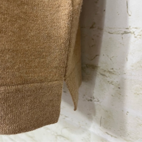 Polo Ralph Lauren Tan Merino Wool Cashmere Monogram Embroidered Sweater - Picture 5 of 9